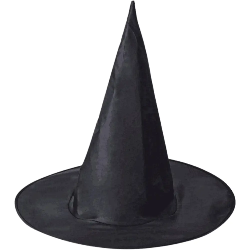 4E’s Novelty Black Witch Hat – 14’’ Pop-Up Oxford Witch Costume Accessory for Adults & Kids