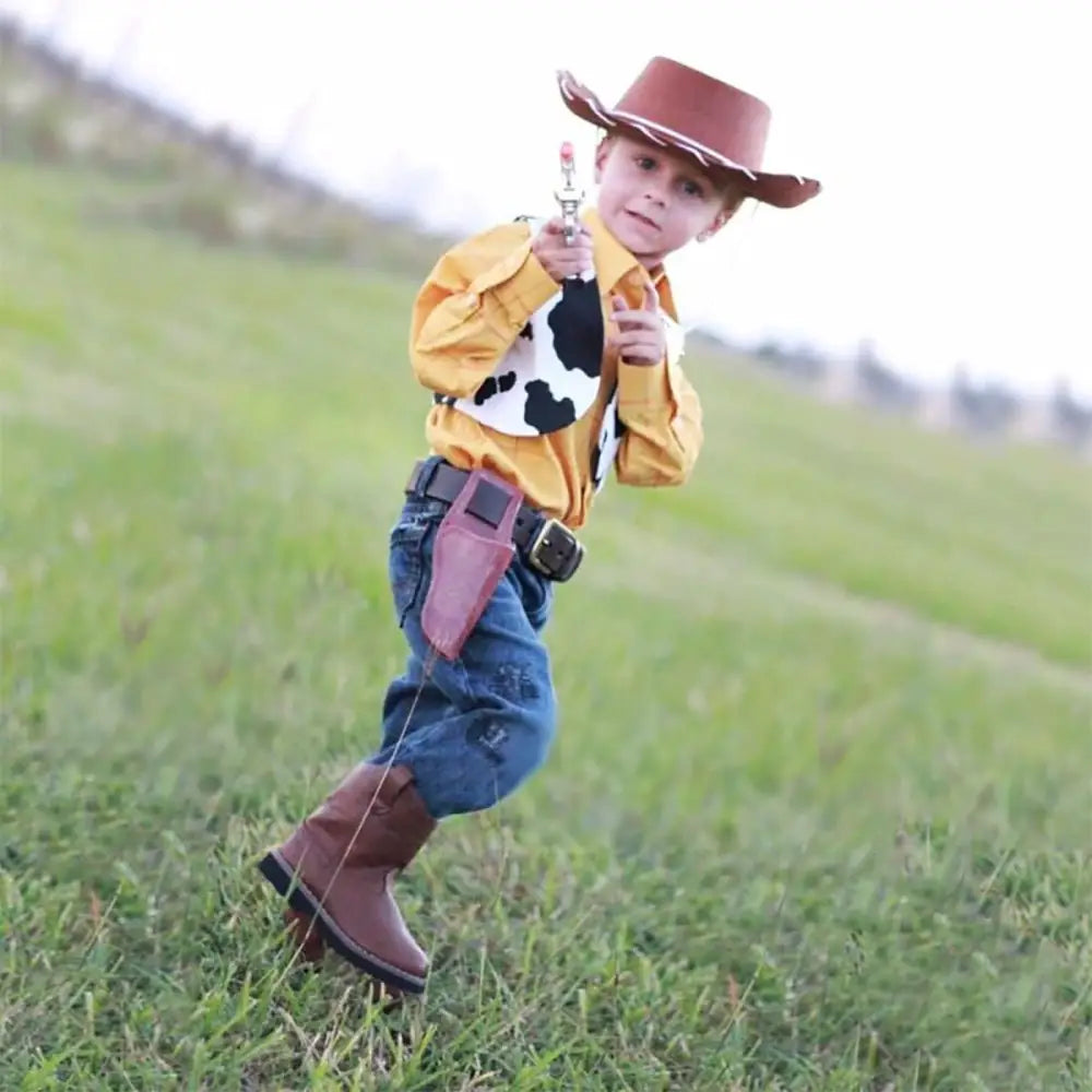 4E’s Novelty Brown Toddler Cowboy Hat - Boys & Girls Brown Cowboy Hat for Themed Party Costume Ideal Cowboy Hat &