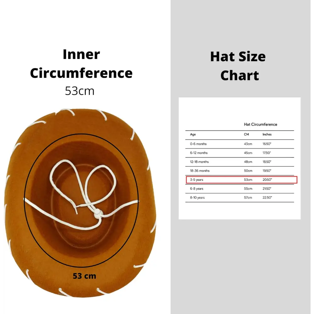 4E’s Novelty Brown Toddler Cowboy Hat - Boys & Girls Brown Cowboy Hat for Themed Party Costume Ideal Cowboy Hat &