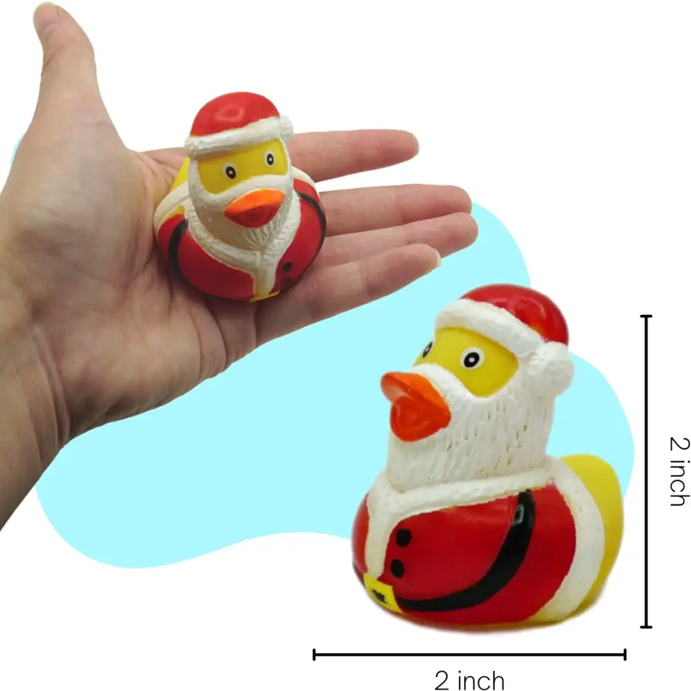 4E’s Novelty Christmas Advent Calendar 2024 – 24 Christmas Rubber Ducks for a Fun Countdown!