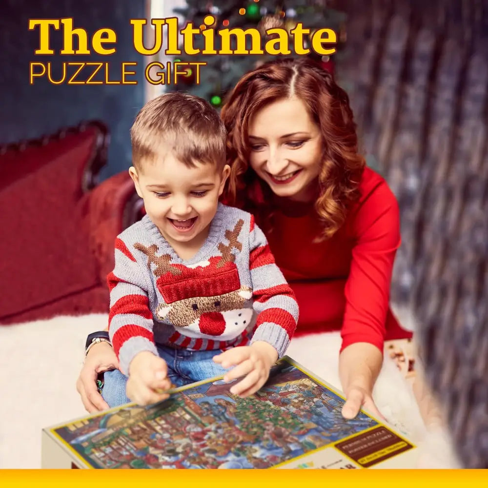 4E’s Novelty Christmas Advent Calendar Jigsaw Puzzle – 1008 Pcs 24-Day Countdown Gift for Kids & Adults