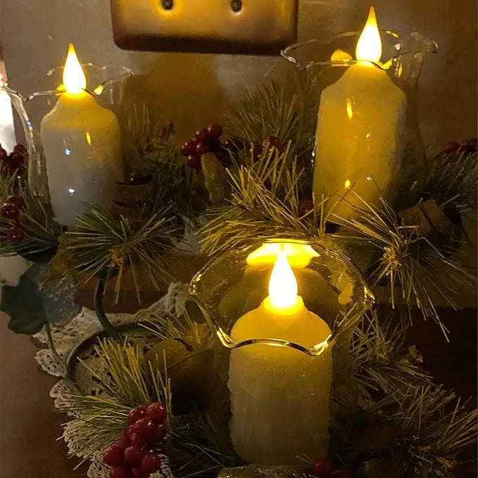 4E’s Novelty Clear Glass Votive Cups 6 Pack - 2.75” Replacement