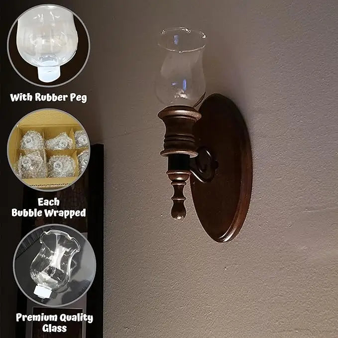 4E’s Novelty Clear Glass Votive Cups 6 Pack - 2.75” Replacement