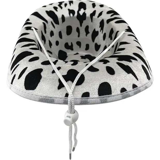4E's Novelty Cow Print Cowboy Hat with Accessory - Cowgirl Hat for Women & Men Adult Size - Western Hat, Cowboy Costume Accessories