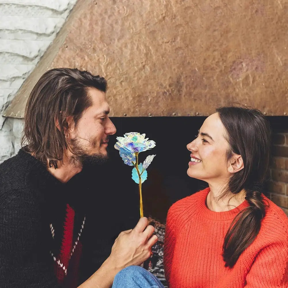 4E’s Novelty Eternal Glass Rose – Romantic Valentine Gift for Her Perfect for Any Occasion