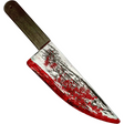 4E’s Novelty Fake Knife with Blood – 16.5’’ Realistic Halloween Bloody Knife Prop for Kids & Adults
