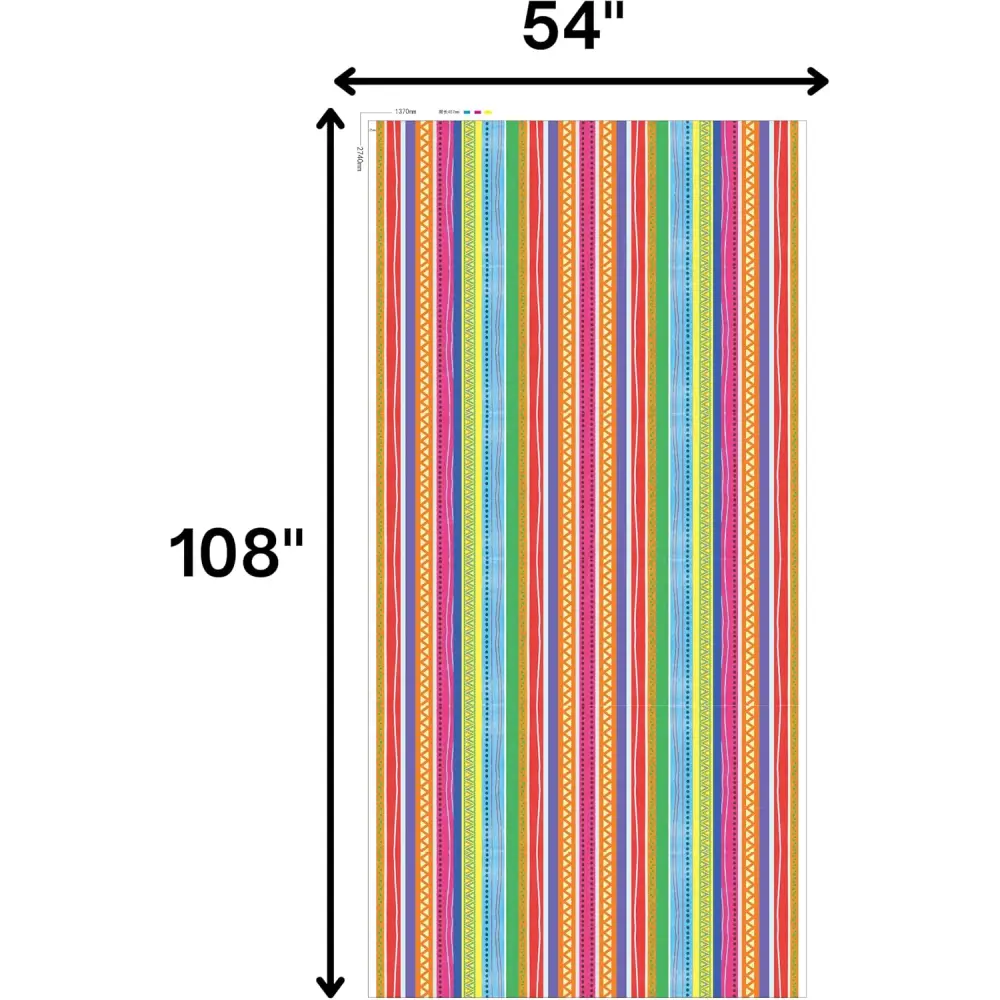 4E’s Novelty Fiesta Plastic Tablecloths – 4 Pack 54x108 | Cinco de Mayo & Taco Party Decor