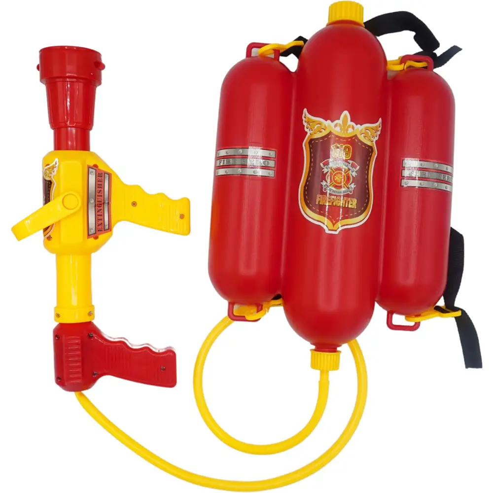 4E’s Novelty Firefighter Backpack Water Gun – Ultimate Water Soaker Blaster for Kids’ Outdoor Fun