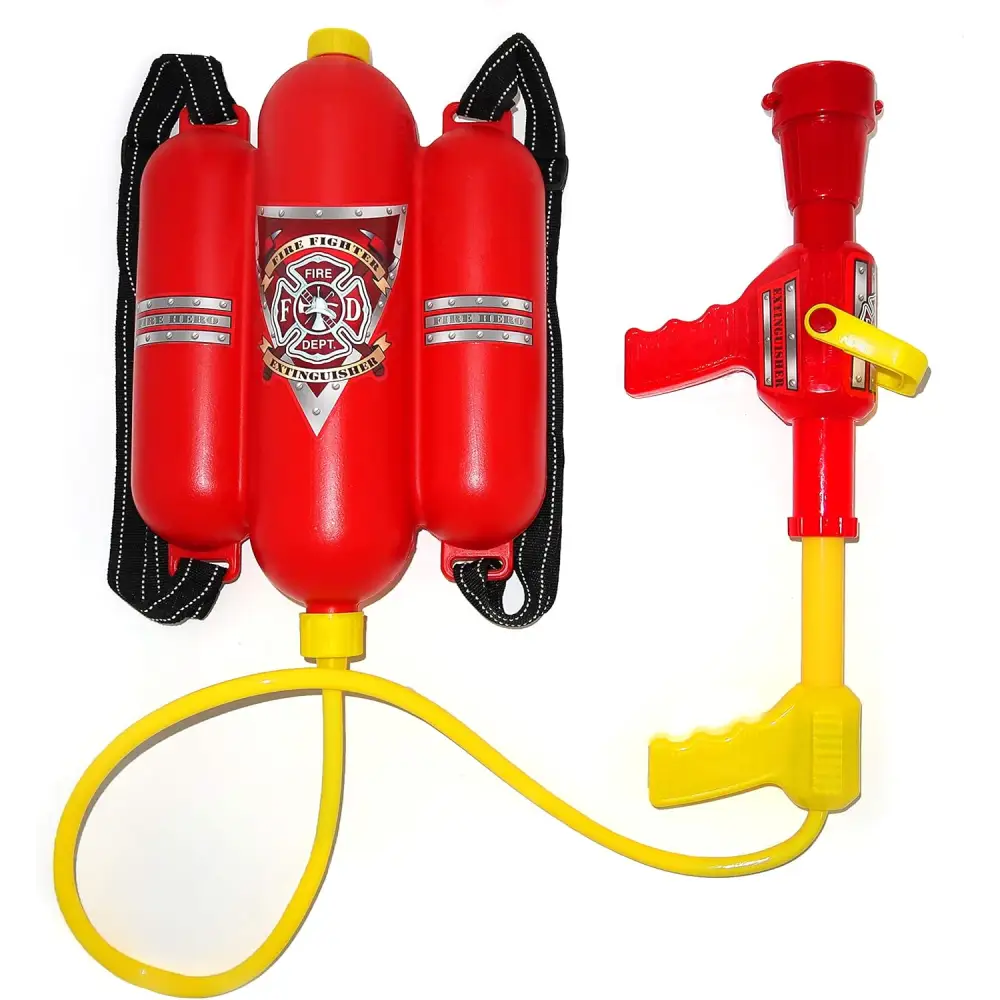 4E’s Novelty Firefighter Backpack Water Gun – Ultimate Water Soaker Blaster for Kids’ Outdoor Fun