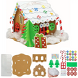 4E’s Novelty Foam Gingerbread House Craft Kit – DIY Christmas Fun for Kids Ages 3-12