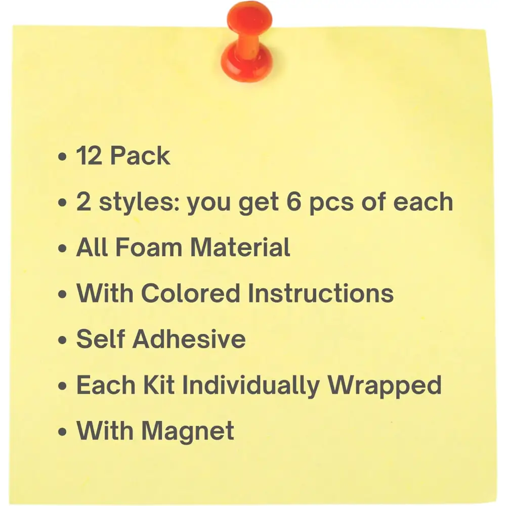 4E’s Novelty Foam Gingerbread House Picture Frame Craft (12 Pack) – DIY Self Adhesive Christmas Photo Magnet Craft Kits