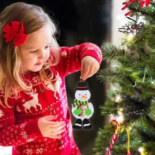 4E’s Novelty Foam Snowflake Picture Frame Craft (12 Pack) - Fun Christmas DIY Picture Frames Craft Kit Individually