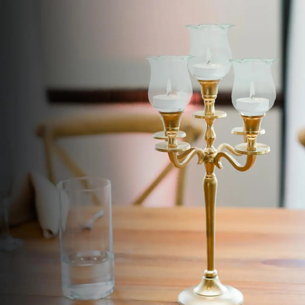 4Eโs Novelty Glass Candle Holder 6-Pack โ Elegant Tulip Peg Votive Holders for Candelabras & Home Decor