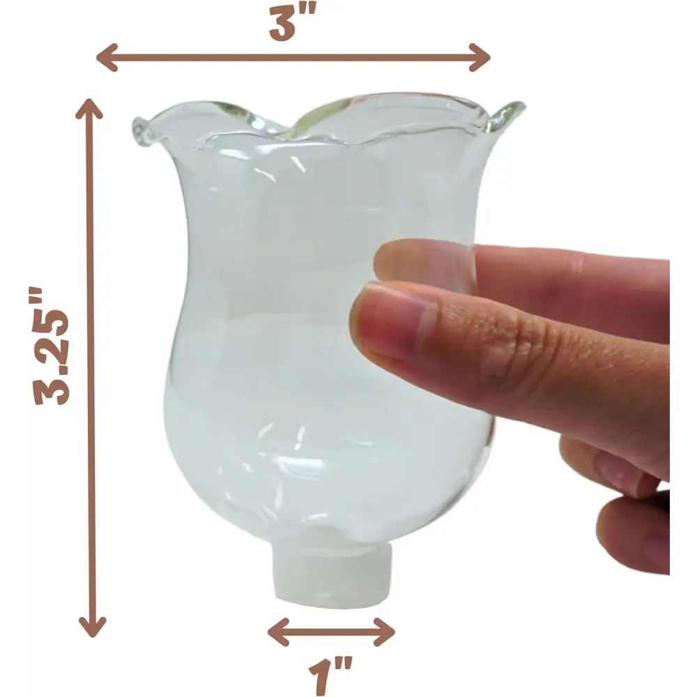 4Eโs Novelty Glass Candle Holder 6-Pack โ Elegant Tulip Peg Votive Holders for Candelabras & Home Decor
