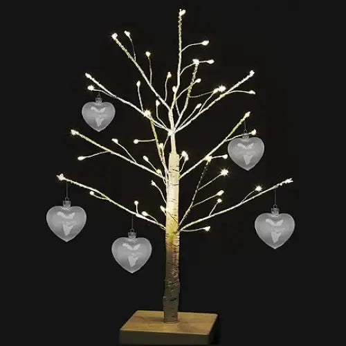 4E’s Novelty Glass Heart Christmas Ornament 60mm/2.36’’ Clear Fillable Ornaments (12 Pack) – Shatterproof Clear