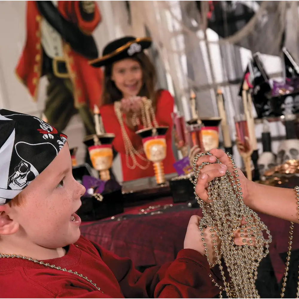 4Eโs Novelty Gold Beads Necklaces โ 72 Pack Bulk Mardi Gras Party Favors & Parade Accessories - Costumes & Accessories