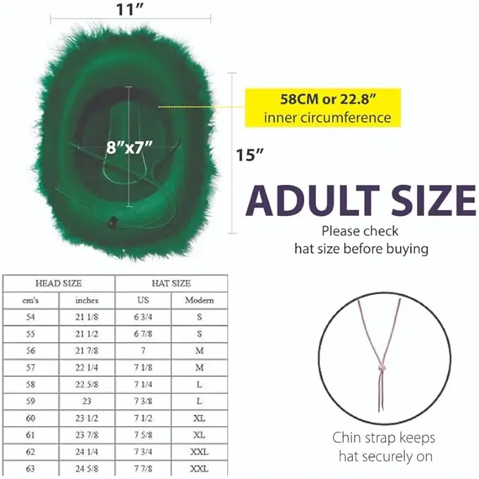 4E’s Novelty Green Cowboy Hat with Feathers & Heart-Shaped Sunglasses - Perfect Cowboy Outfit Accessory Cowboy Hat