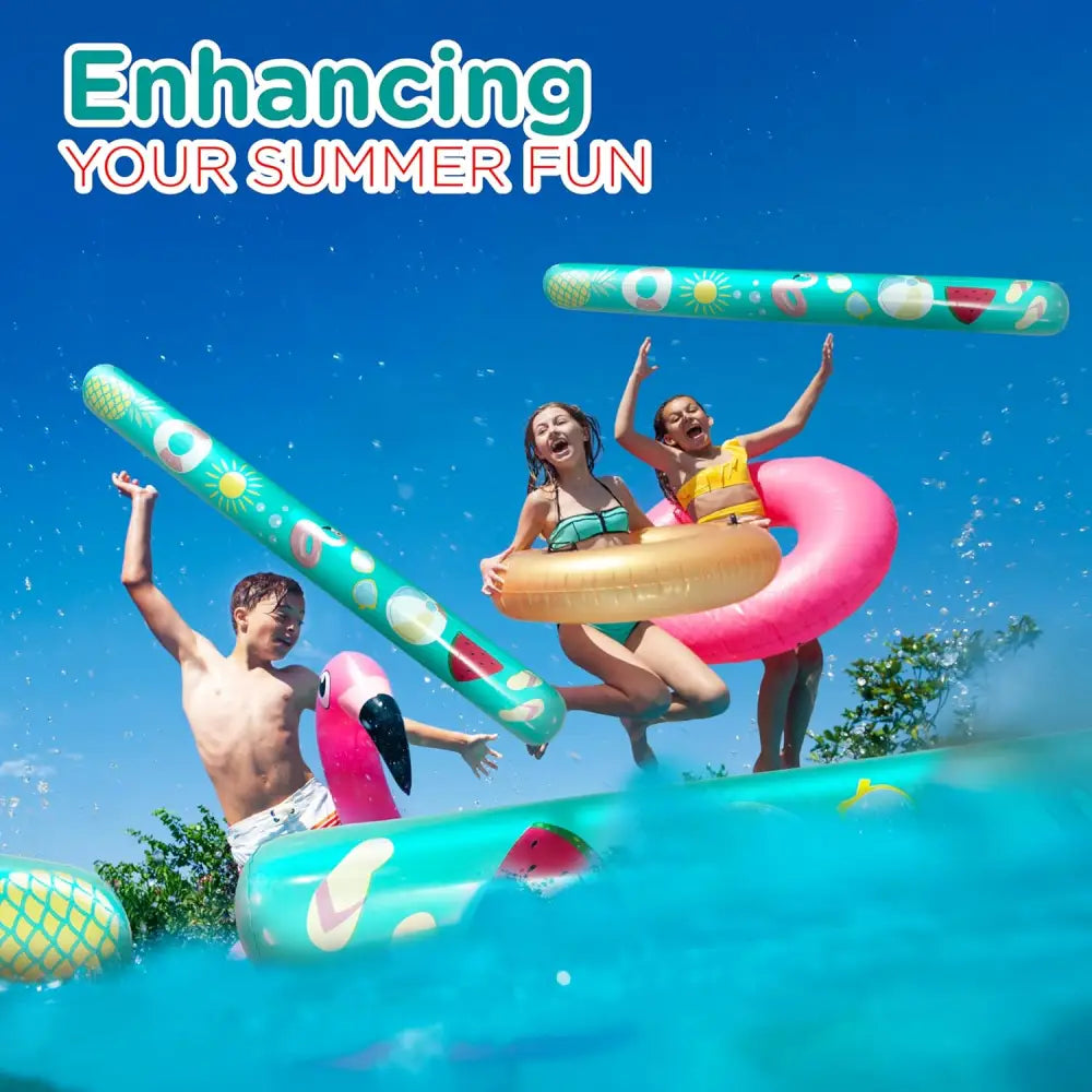 4E’s Novelty Inflatable Pool Noodles Jumbo 2 Pack 48’’ - Baby and Kids Toys