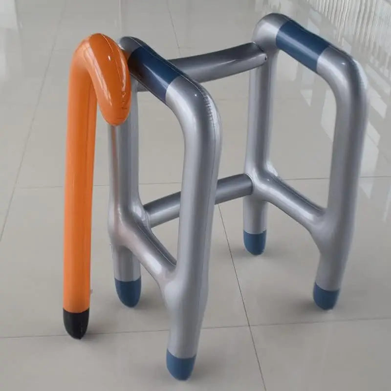 4E’s Novelty Inflatable Walker & Cane Set – Old Man Costume Accessories & Gag Gift for Kids & Adults - Costumes &