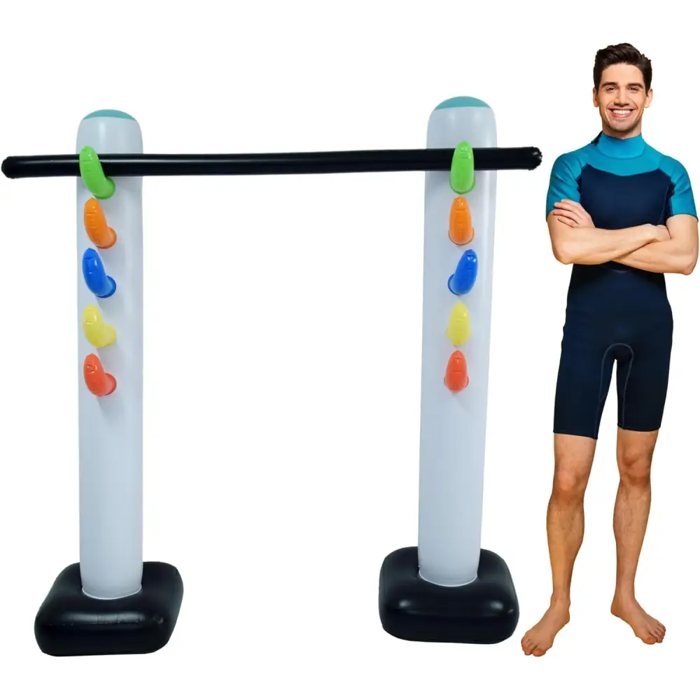 4E’s Novelty Limbo Game Set for Kids and Adults – Inflatable Twister Party Game for Outdoor Fun