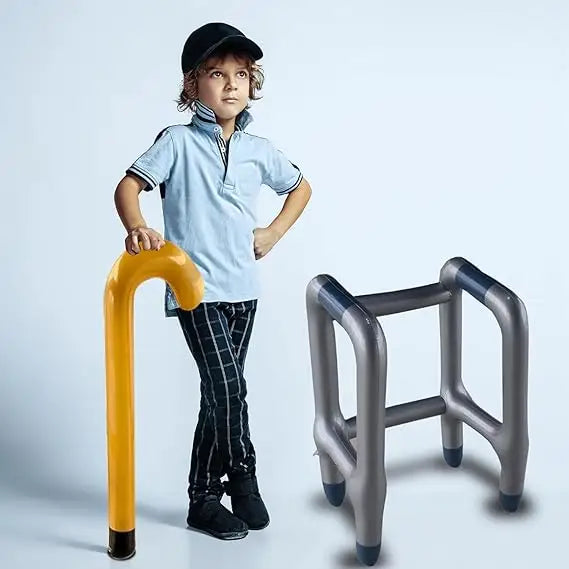 4E’s Novelty Old Man Inflatable Cane – Walking Stick Costume Prop & Retirement Gag Gift - Costumes & Accessories