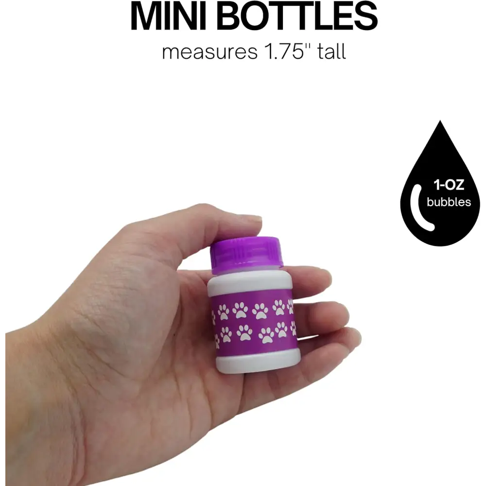 4E’s Novelty Paw Print Bubbles for Kids – Non-Toxic Edible Dog Bubbles Party Favors (Bulk)