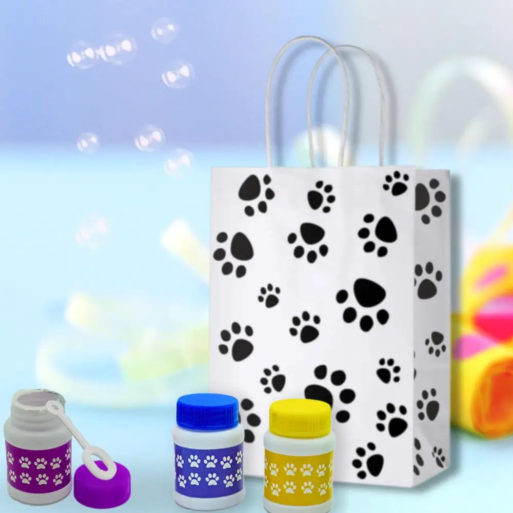 4E’s Novelty Paw Print Bubbles for Kids – Non-Toxic Edible Dog Bubbles Party Favors (Bulk)