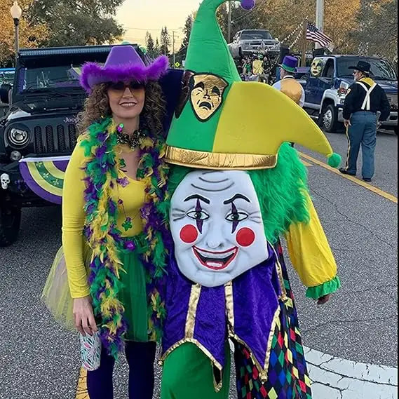 4E’s Novelty Purple Cowboy Hat with Feathers & Heart Sunglasses – Fun Cowgirl Hat for Parties! - Costume Accessories