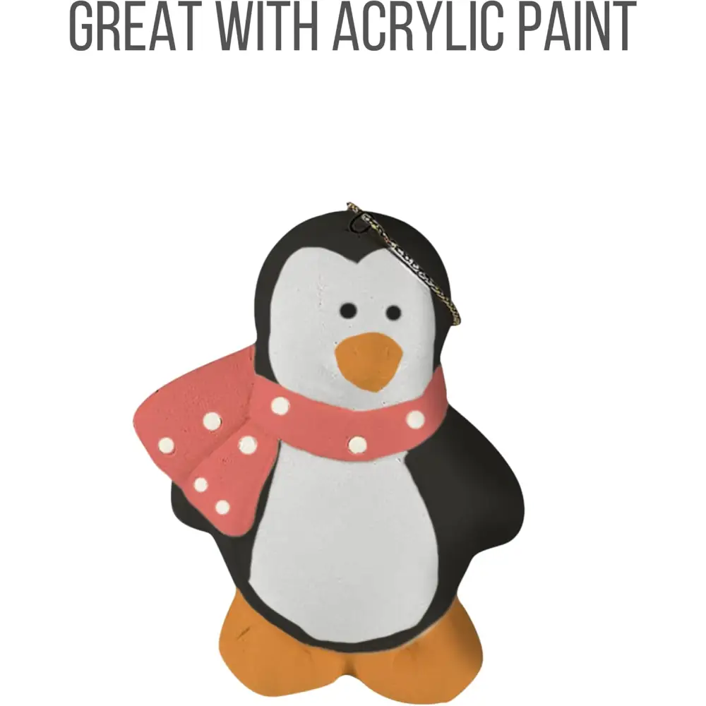 4E’s Novelty Ready to Paint Ceramic Ornaments – DIY Holiday Craft Kit for All Ages 12-Pack