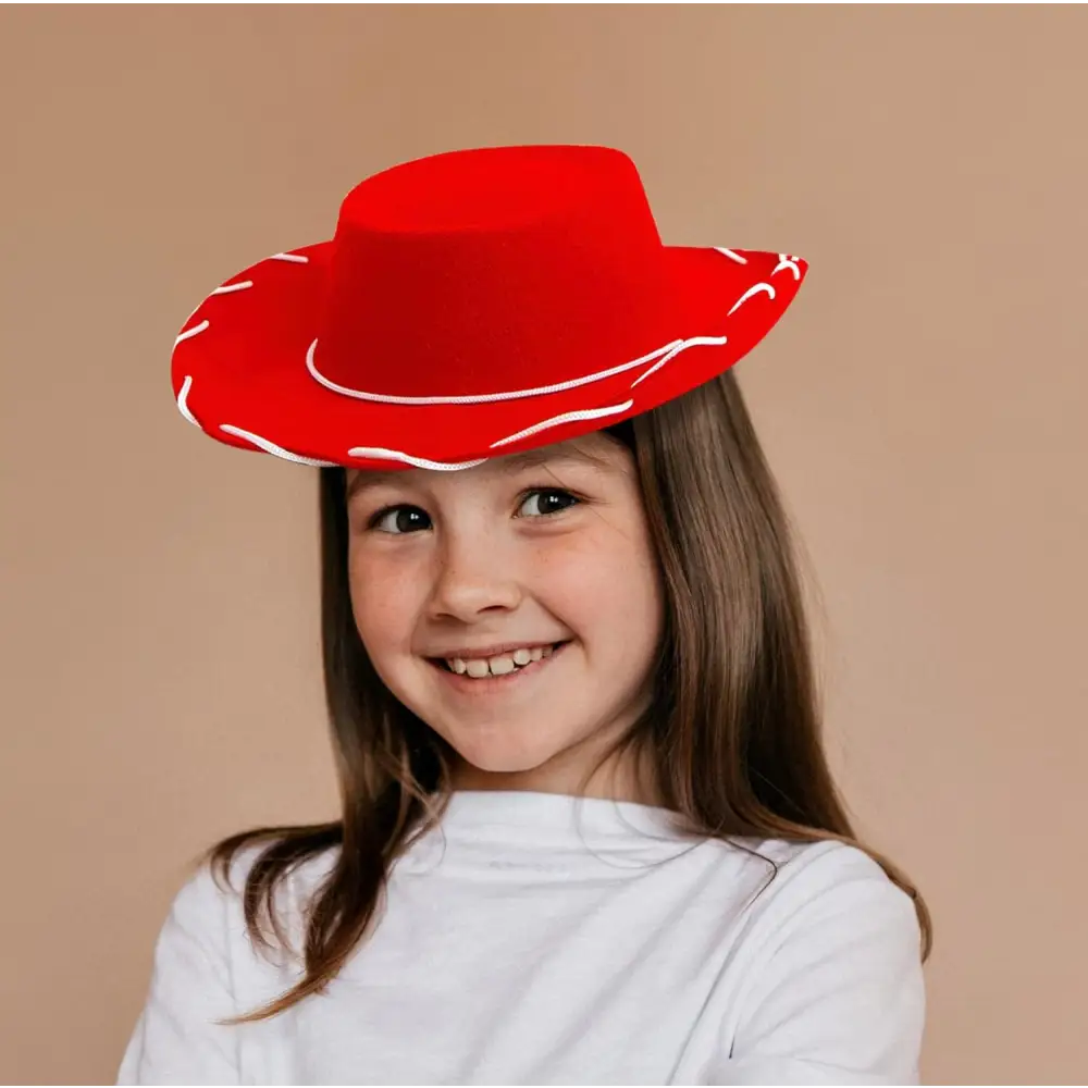 4E’s Novelty Red Toddler Cowgirl Hat - Boys & Girls Red Cowboy Hat for Halloween Costume for Toddler Cowboy Outfit Ages