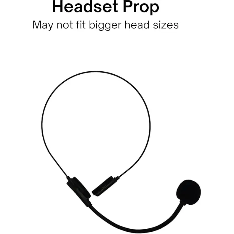 4E’s Novelty Rockstar Costume Accessories Headset Prop - Headphone with Fake Mic for Kids Men & Women Perfect