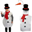 4E’s Novelty Snowman Costume Adult One-Piece for Men & Women Includes Carrot Nose & Hat Perfect for Snowman Costume