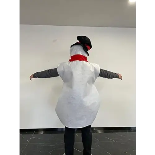 4E’s Novelty Snowman Costume Adult One-Piece for Men & Women Includes Carrot Nose & Hat Perfect for Snowman Costume