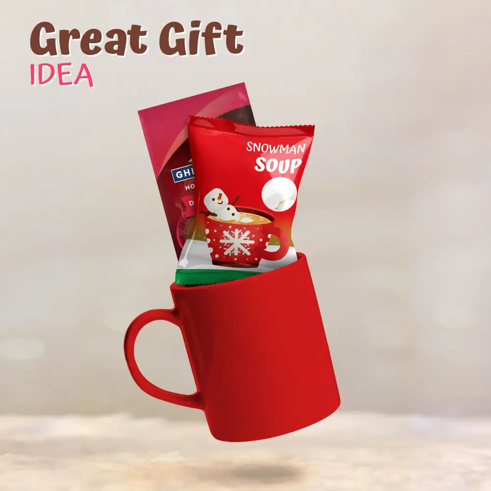 4Eโs Novelty Snowman Soup Mini Marshmallow 50 Packs - Individually Wrapped Marshmallows Packets for Hot Chocolate Cocoa