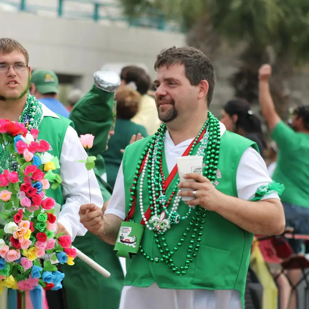 4E’s Novelty St. Patrick’s Day Beads Necklace Bulk (72 Pack) – Green Beads for Kids Party Favors