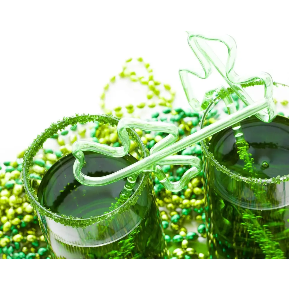 4E’s Novelty St. Patrick’s Day Beads Necklace Bulk (72 Pack) – Green Beads for Kids Party Favors