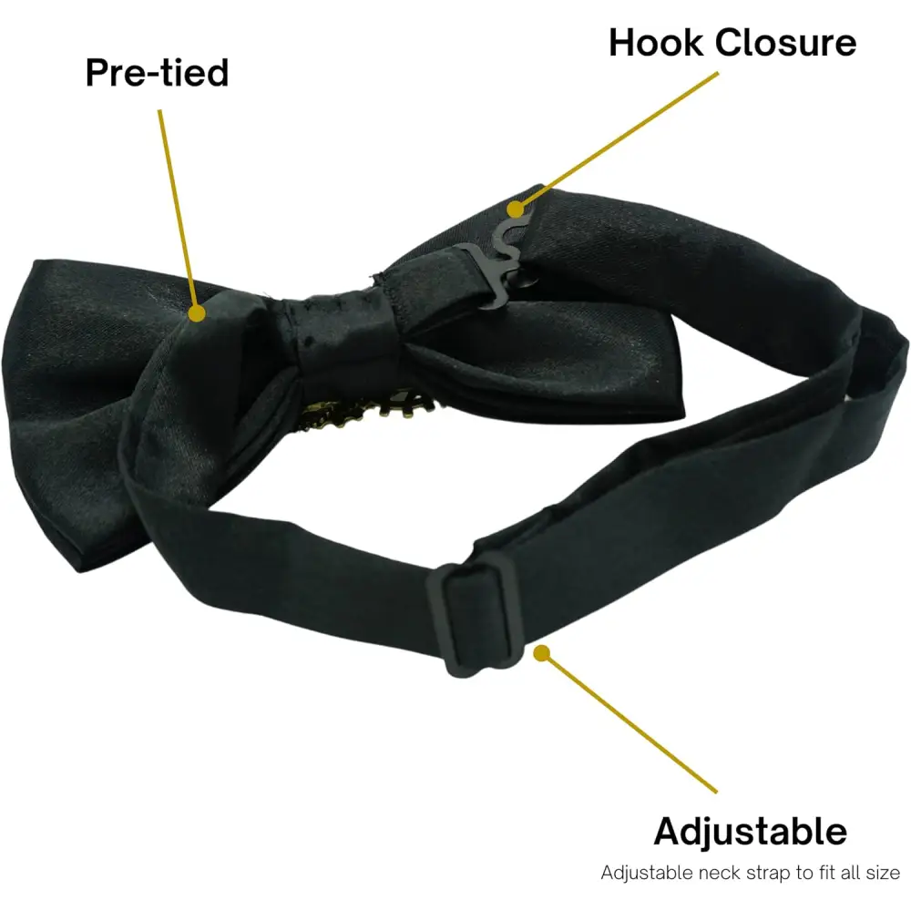 4E’s Novelty Steampunk Bowtie – Adjustable Gothic Accessory for Men & Women Perfect for Couples Costumes