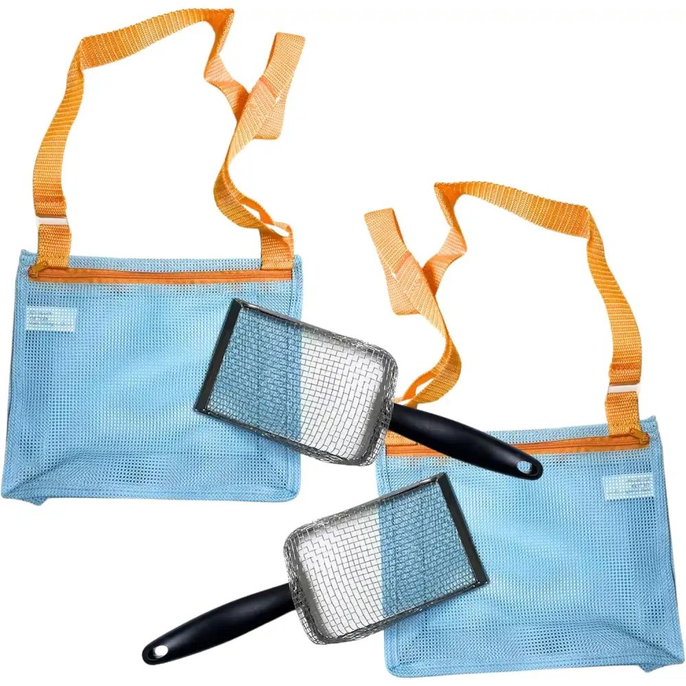 4E’s Novelty Ultimate Beach Toy Set – Sand Sifter Beach Shovel & Shark Tooth Sifter for Kids & Teens (2 pcs)