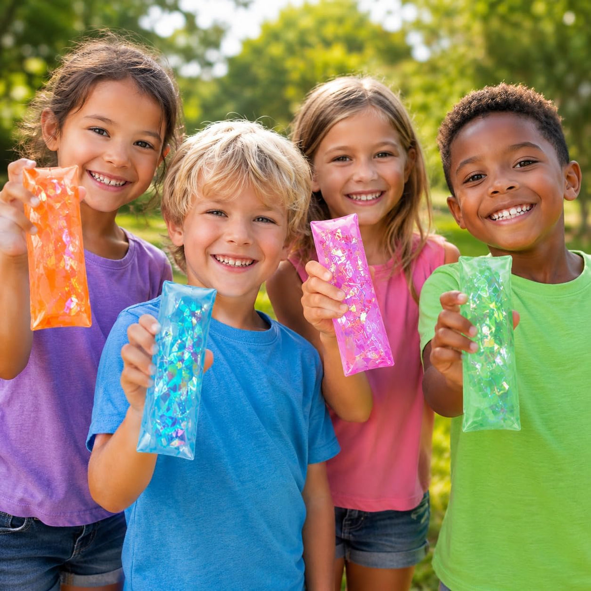 4e's Novelty 4 Pack Water Wiggler Toy 4.75 Inch