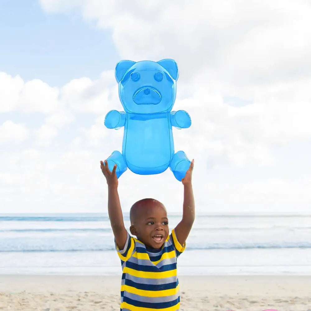 6 Pack Inflatable Gummy Bears Huge 24" - Great for Birthday Party Decorations, Unique Pool Toys for Kids