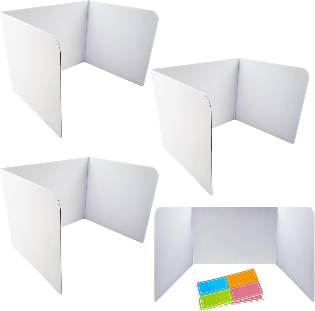 4E's Novelty Plastic Desk Dividers for Students 20 Pack