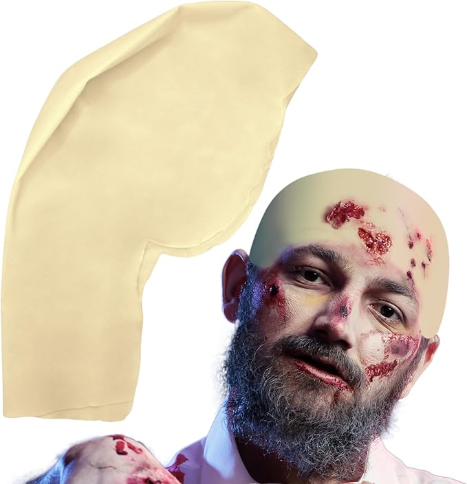 4E's Novelty Bald Cap Latex – Realistic Halloween Bald Cap for Men, Women, Kids, Cosplay & Wig Use