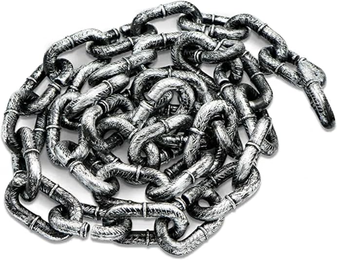 4E's Novelty Gray Plastic Halloween Chains Costume Prop