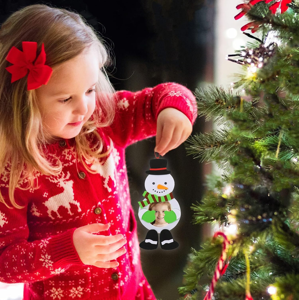 4E's Novelty 4 Pack DIY Foam Kids Christmas Picture Frame