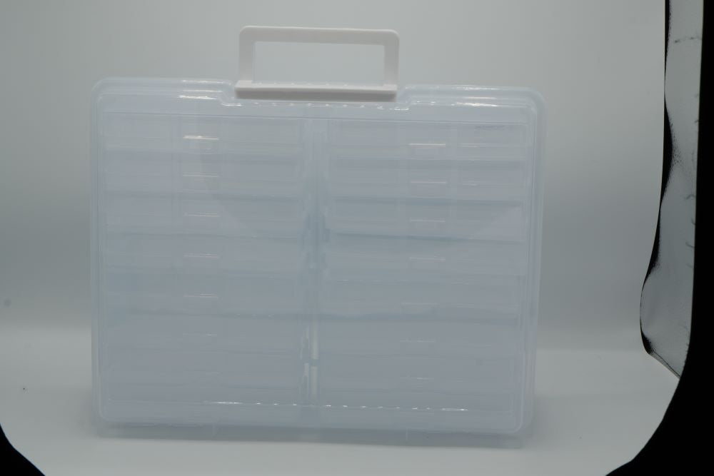 4E's Novelty 16 Pack Clear Photo Storage Box with 4x6 Photo Cases
