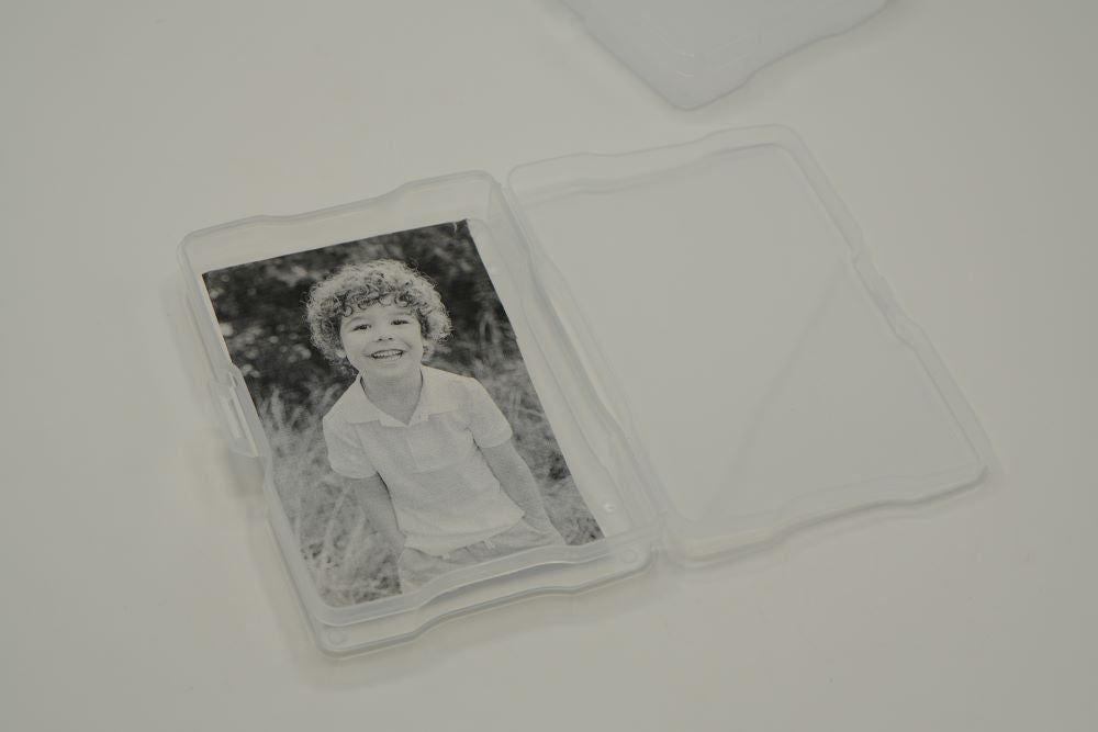 4E's Novelty 16 Pack Clear Photo Storage Box with 4x6 Photo Cases