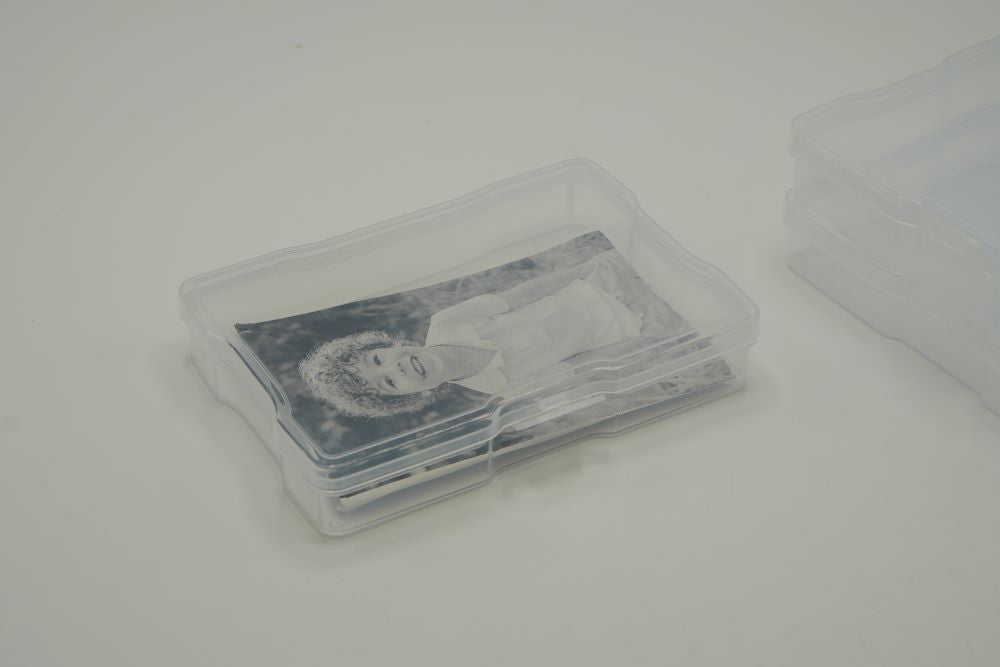 4E's Novelty 16 Pack Clear Photo Storage Box with 4x6 Photo Cases