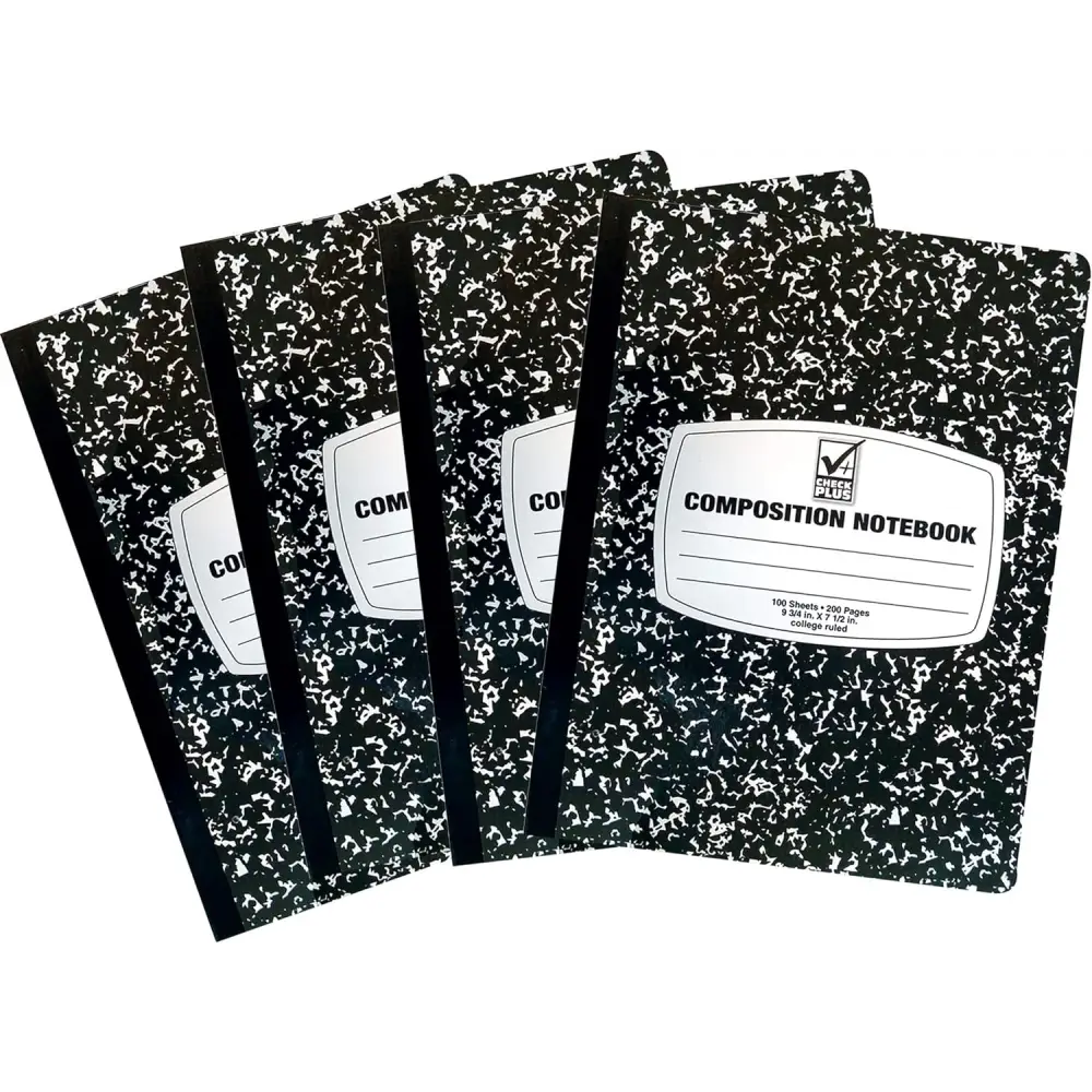 College Ruled Notebook - 4 pcs per pack - Composition Notebook for School Supplies Wide College Ruled Notebook Spiral