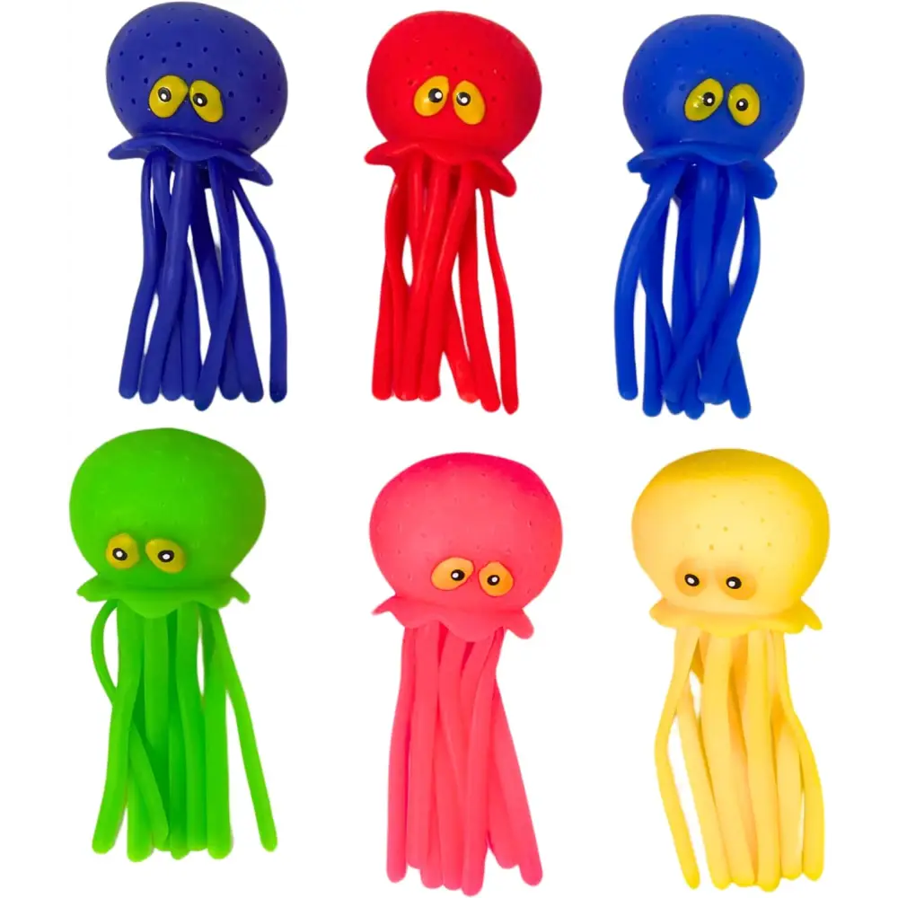 Octopus Water Balls, Exciting Pool Toys for Kids Ages 3-12, Floating Pool Diving Toys, Sensory Octopus, Rubber Bath Toys for Summer Fun