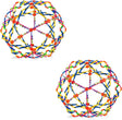 4E's Novelty Expandable Ball Set of 2, Plastic Sensory Sphere for Kids and Adults